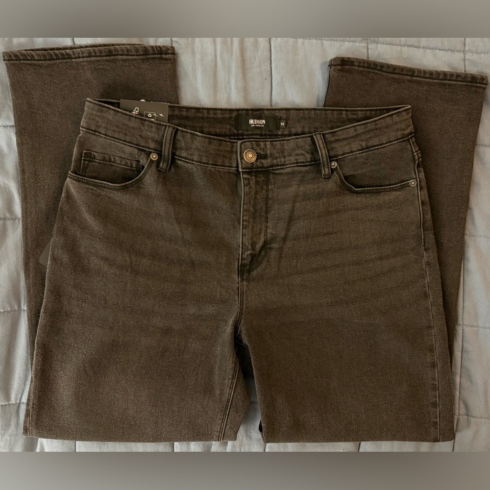 NWT💥Hudson Los Angeles Gray Wash Stretch Jeans 34x29 NWT💥
